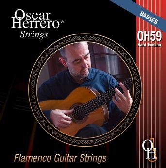 Jeu de 3 Cordes pour Guitare Oscar Herrero. String OH59HB Fort tirant